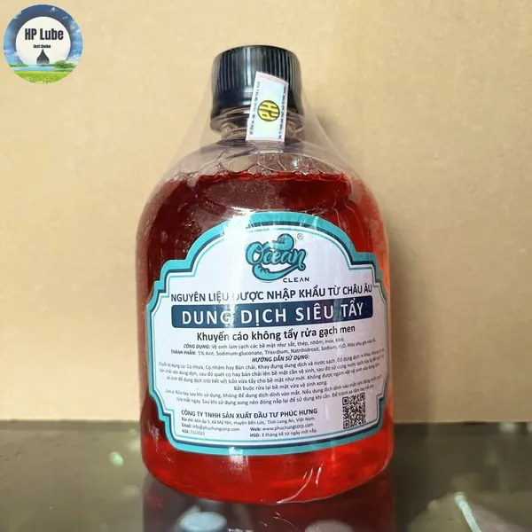  Siêu Tẩy Ocean Clean Đỏ 500ML, Rửa Xe Không Chạm, Tẩy Lóc Máy, Chi Tiết Máy