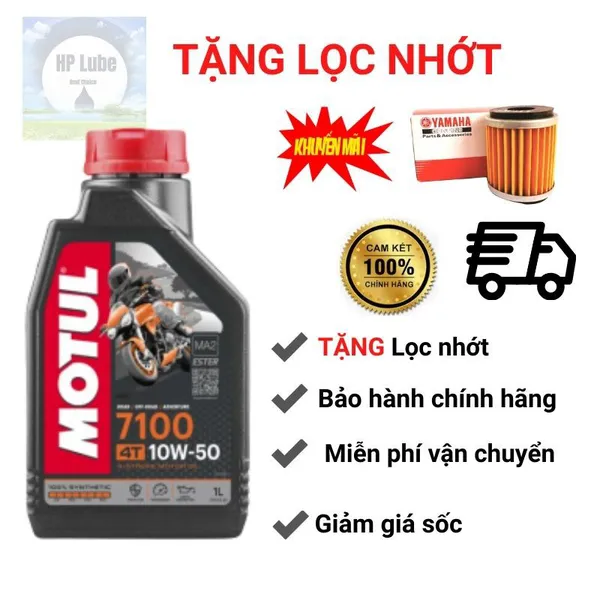Nhớt Motul 7100 10w50 4T 1L (Xe Số, Mô Tô)