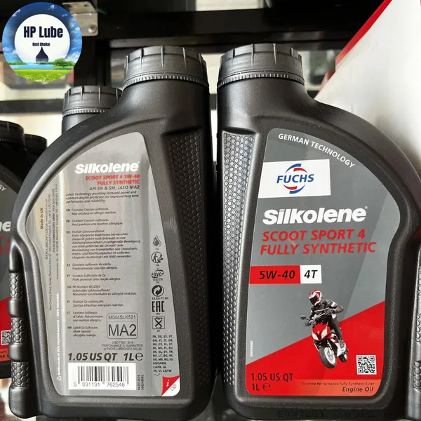 Nhớt Fuchs Silkolene Tay Ga Scoot Sport 4 5w40 1L Full Tổng Hợp Chính Hãng Nhập Khẩu Đức