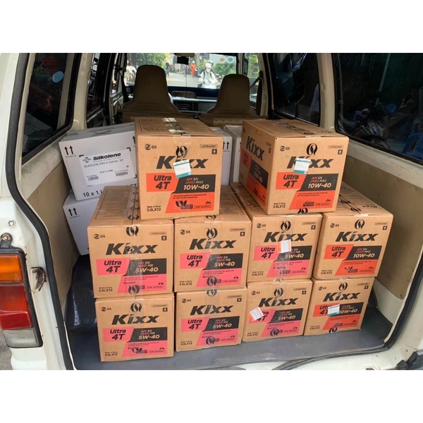 Mua Sỉ Thùng Nhớt KIXX Xe Số Chai 0.8L Tổng Hợp Hoàn Toàn 10w40 Cam Kết Chính Hãng Nhập Khẩu Hàn Quốc.