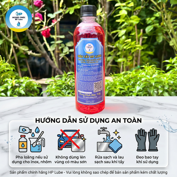 Dung Dịch Siêu Tẩy, Tẩy Rửa Lốc Máy, Tẩy Rỉ Sét HP LUBE Can Lớn 5L