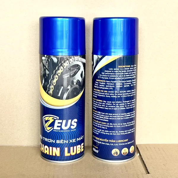 Dưỡng Sên Zeus Chain Lube 400ml Cho Xe Máy