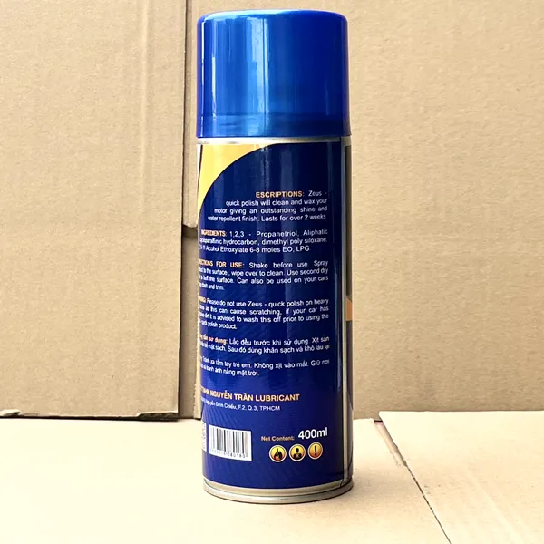 Chai Xịt Phủ Bóng Sơn Xe Máy ZEUS