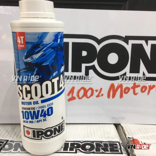 Nhớt Ipone Tay Ga, Ipone Scoot 4 10W40 (1L) - Chính Hãng Nhập Khẩu Pháp