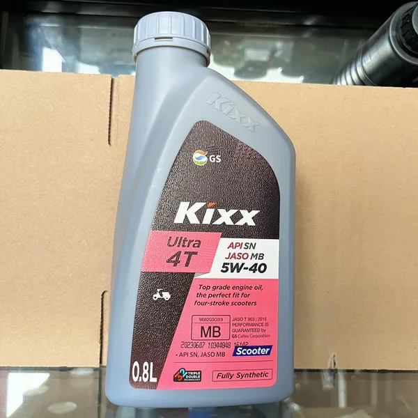 1 Thùng 12 Chai Nhớt Kixx Tay Ga 10w40, Kixx SCooter Ultra 10W40 800ml