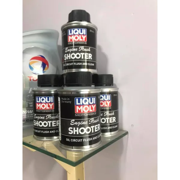 Súc Động Cơ Liqui Moly Engine Flush Shooter 80ML Nhập Khẩu Đức Cho Xe Số, Xe Tay Ga