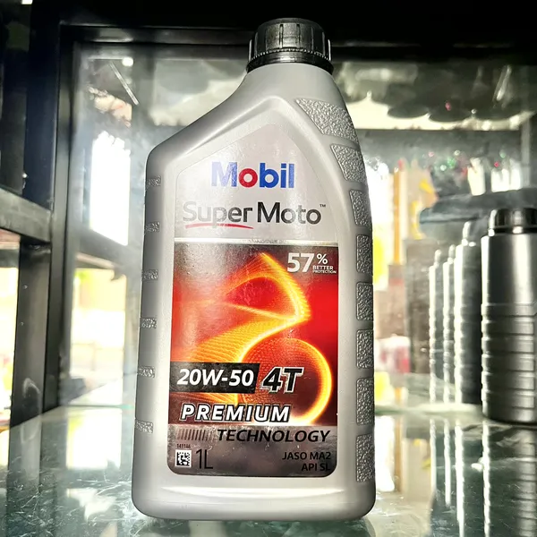 Nhớt Mobil 20w50 0.8L Cho Xe Số Nhập Khẩu Singapore