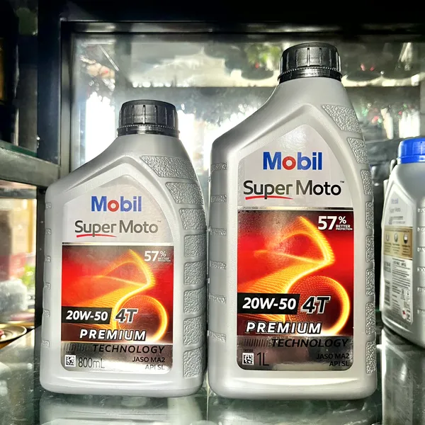 Nhớt Mobil 20w50 0.8L Cho Xe Số Nhập Khẩu Singapore