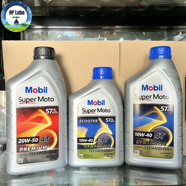 Nhớt Mobil 10w40 0.8L Xe Tay Ga Chính Hãng Nhập Khẩu Singapore