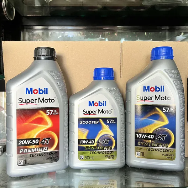 Nhớt Mobil Xe Máy 10w40 0.8L