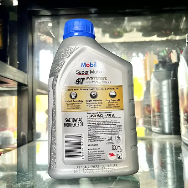 Nhớt Mobil Xe Máy 10w40 0.8L