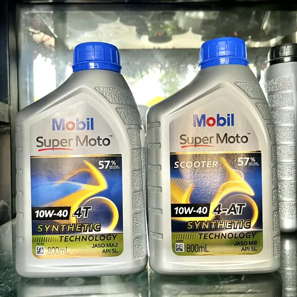 Nhớt Mobil 10w40 0.8L Xe Tay Ga Chính Hãng Nhập Khẩu Singapore
