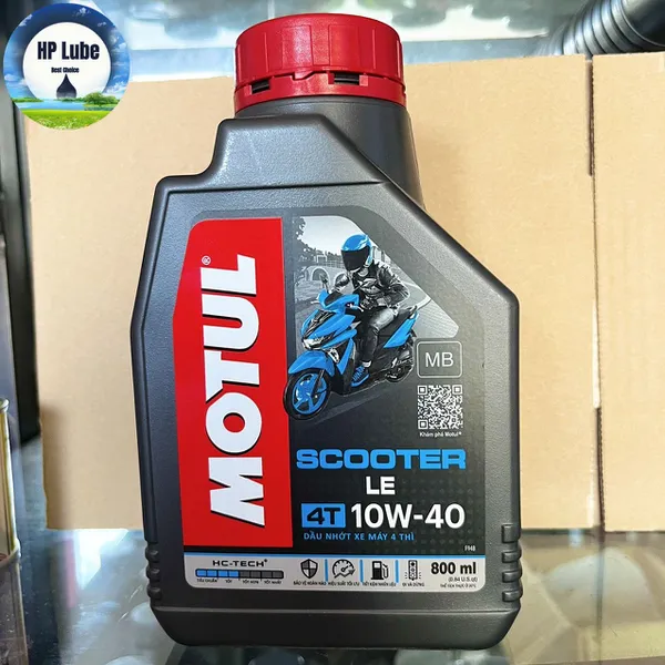 Nhớt Motul Xe Tay Ga Motul Scooter LE 4T 10W40 800ml Màu Xanh Dương Chính Hãng Nhập Khẩu