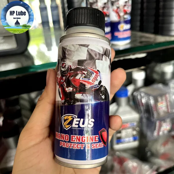 Phụ Gia Nhớt Nano Zeus Bảo Vệ Động Cơ, Phục Hồi Động Cơ Engine Protect & Seal 50ml, Vận Hành Êm Ái