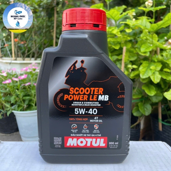 Mua Sỉ Thùng 12 Chai Nhớt Xe Tay Ga Motul Scooter Power LE 5W40 0.8L.