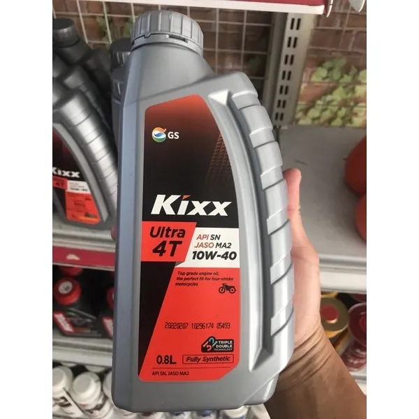 Nhớt KIXX Xe Số Chai 0.8L Tổng Hợp Hoàn Toàn 10w40 Cam Kết Chính Hãng Nhập Khẩu Hàn Quốc