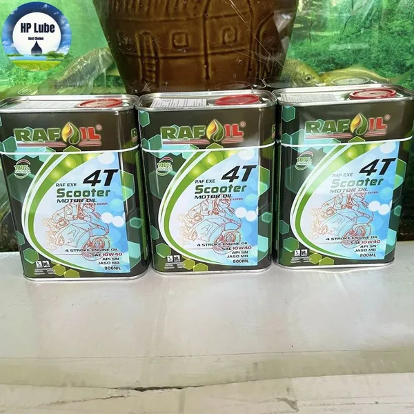 Nhớt Rafoil Xe Tay Ga Scooter 10W40 Lon 0.8L Full Tổng Hợp Nhập Khẩu UAE