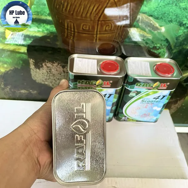 Nhớt Rafoil 10W40 lon nguyên 1L Full Tổng Hợp Cho Xe Ga, Số