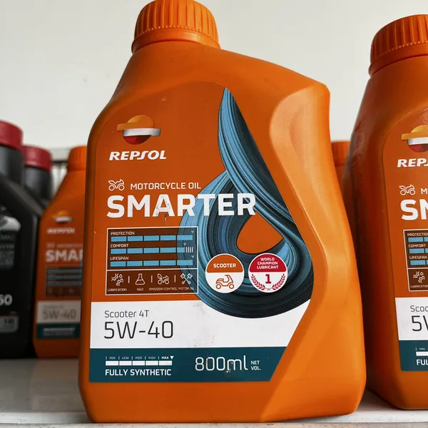 Nhớt Repsol Scooter Smarter 5w40 0.8L (nhớt Repsol cho xe tay ga)