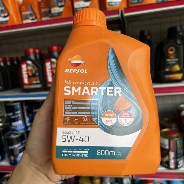 Nhớt Repsol Scooter Smarter 5w40 0.8L (nhớt Repsol cho xe tay ga)
