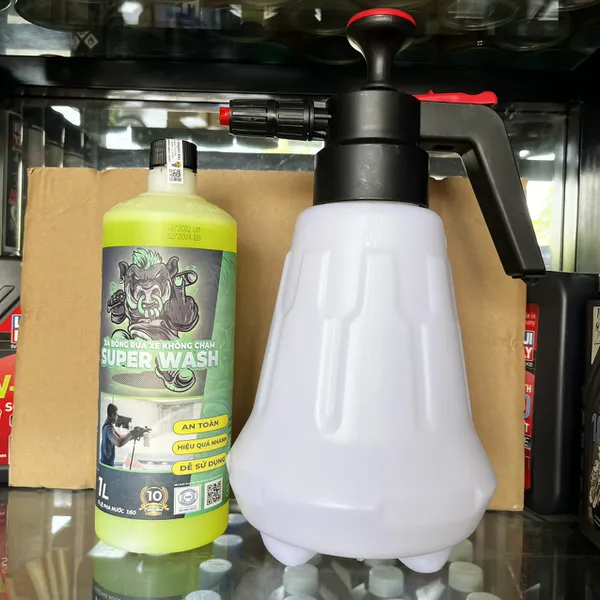 Nước rửa xe không cham Sprayking Super Wash 1L Siêu Sạch, bảo vệ lớp sơn, không hại da tay