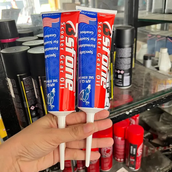 Combo 4 Nhớt Lap Chống Hú Cho Xe Tay Ga Bsfone Scooter Gear Oil 120ml 85w140