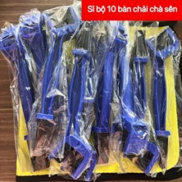 [Sỉ Bộ 10 Cái] Combo 10 Bàn Chải Chà Sên 2 Đầu Chuyên Dụng