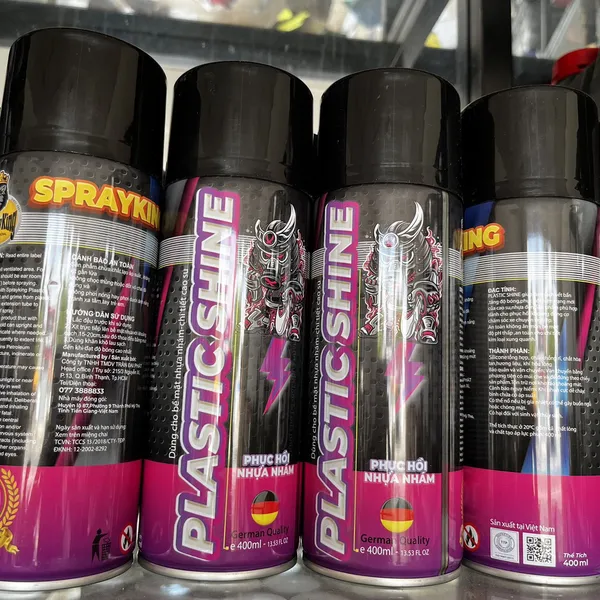 Chai Phục Hồi Nhựa Nhám Sprayking Plastic shine 400ml