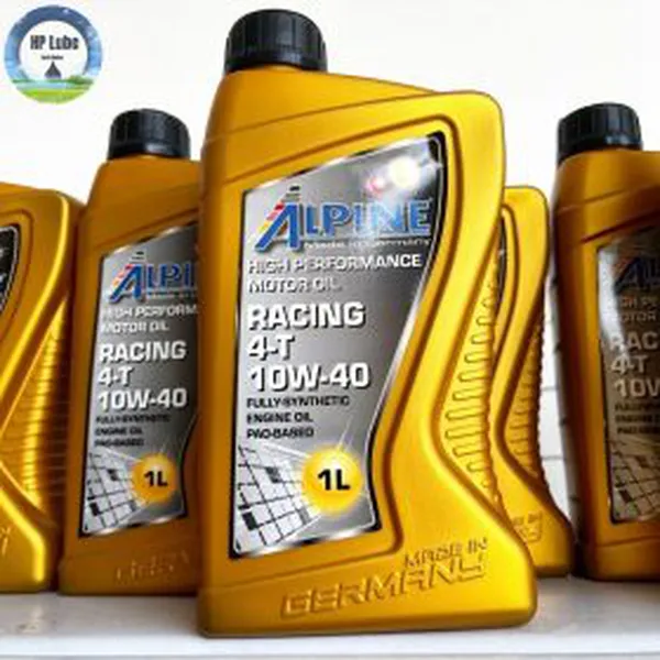 Nhớt Xe Máy ALPINE Racing 4T 10w40 1L Cho Xe Số, Côn Tay, PKL