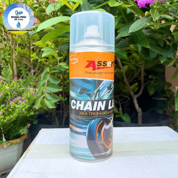 Dưỡng Sên Assert Mỡ Bò Xanh Chain Lube 400ML Chống Văng, Bám Dính Tốt, Chính Hãng
