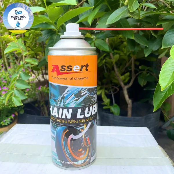 Dưỡng Sên Assert Mỡ Bò Xanh Chain Lube 400ML Chống Văng, Bám Dính Tốt, Chính Hãng