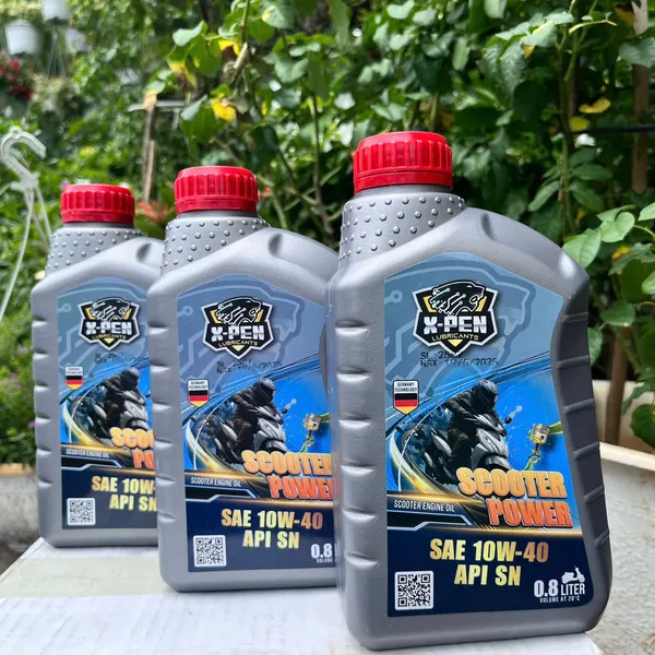 Nhớt XPEN 10w40 API SN Cho Xe Tay Ga Nguyên Liệu Nhập Khẩu Từ Đức, Phù Hợp Với Nhiều Dòng Xe