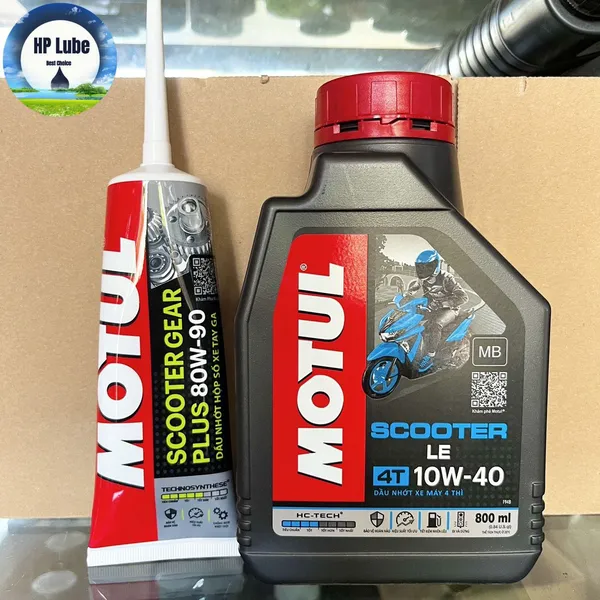 Nhớt Motul Xe Tay Ga Motul Scooter LE 4T 10W40 800ml Màu Xanh Dương Chính Hãng Nhập Khẩu