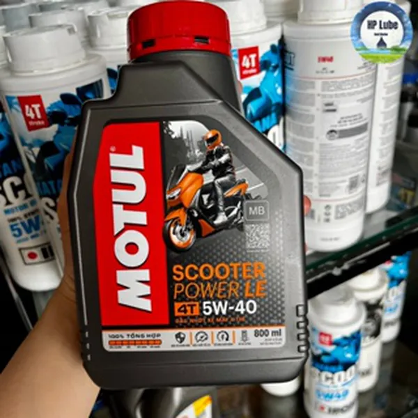 Nhớt Xe Tay Ga Motul Scooter Power LE 5W40 0.8L Kèm Nhớt Lap Motul 120ml Chính Hãng Cao Cấp