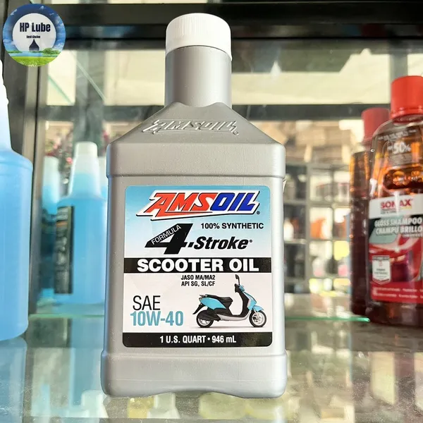 Nhớt Amsoil Xe Tay Ga Full Synthetic Scooter 10w40 946ml