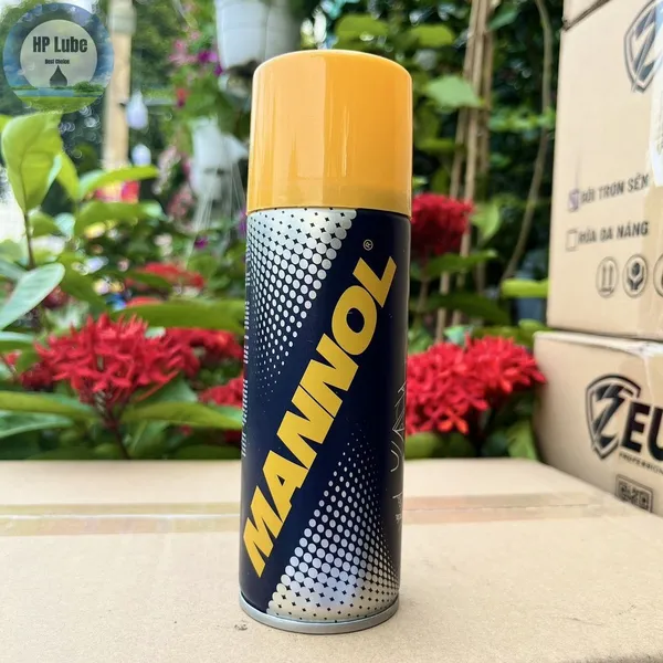 Dưỡng Sên MANNOL 7901 Chain Lube Cao Cấp Không Văng 200ML, Mỡ Tổng Hộp, Bôi Trơn Tốt, Nhập Khẩu Đức