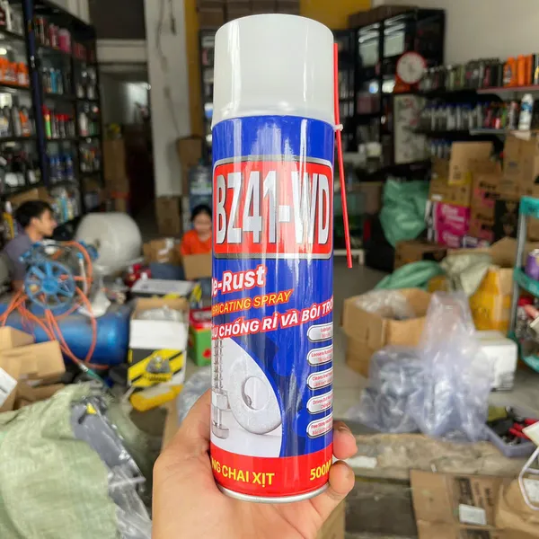 Chai Xịt Chống Rỉ Sét Và Bôi Trơn BZ41-WD 450ml Dùng Cho Dụng Cụ,  Các Vật Dụng Bằng Kim Loại