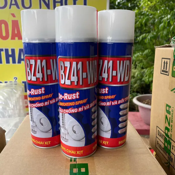 Chai Xịt Chống Rỉ Sét Và Bôi Trơn BZ41-WD 450ml Dùng Cho Dụng Cụ,  Các Vật Dụng Bằng Kim Loại