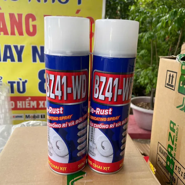 Chai Xịt Chống Rỉ Sét Và Bôi Trơn BZ41-WD 450ml Dùng Cho Dụng Cụ,  Các Vật Dụng Bằng Kim Loại