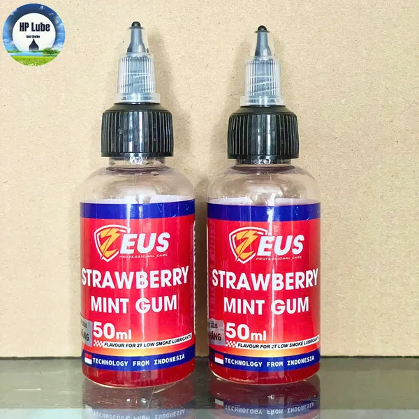 Tinh Dầu Mùi Thơm Nhớt Xe 2 Thì 2T Zeus Hương Dâu Chai 50ml Pha Cho Tất Cả Các Loại Nhớt 2 Thì