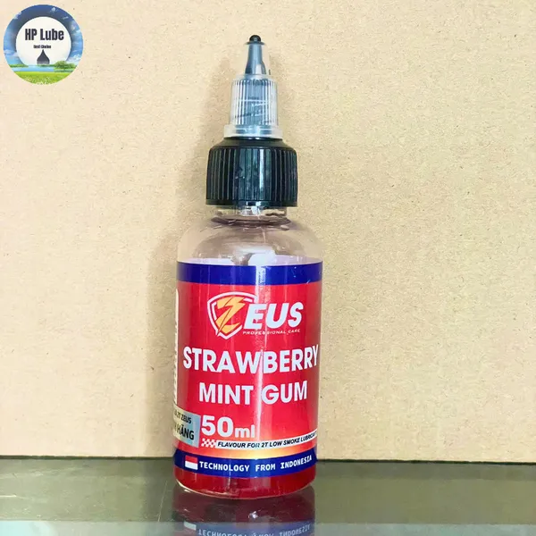 Tinh Dầu Mùi Thơm Nhớt Xe 2 Thì 2T Zeus Hương Dâu Chai 50ml Pha Cho Tất Cả Các Loại Nhớt 2 Thì