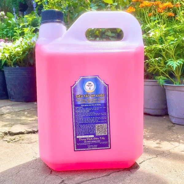 Dung Dịch Siêu Tẩy, Tẩy Rửa Lốc Máy, Tẩy Rỉ Sét HP LUBE Can Lớn 5L