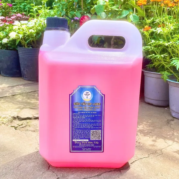 Dung Dịch Siêu Tẩy, Tẩy Rửa Lốc Máy, Tẩy Rỉ Sét HP LUBE Can Lớn 5L