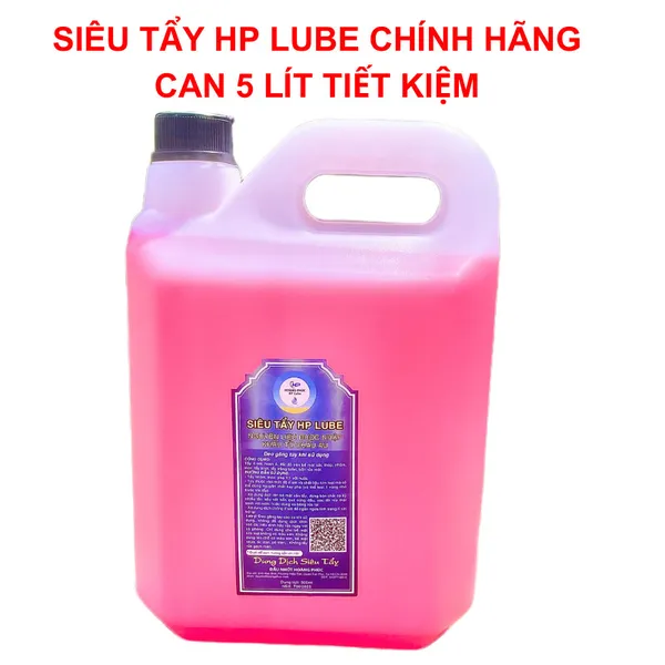 Dung Dịch Siêu Tẩy, Tẩy Rửa Lốc Máy, Tẩy Rỉ Sét HP LUBE Can Lớn 5L