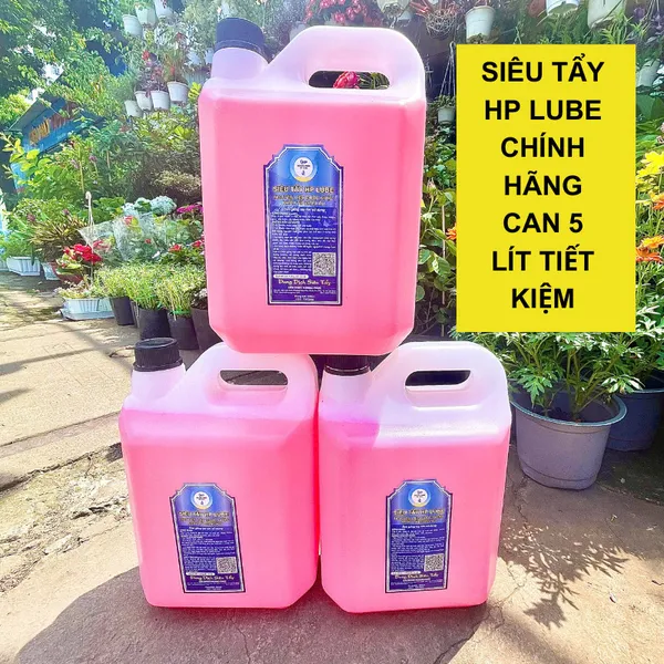 Dung Dịch Siêu Tẩy, Tẩy Rửa Lốc Máy, Tẩy Rỉ Sét HP LUBE Can Lớn 5L