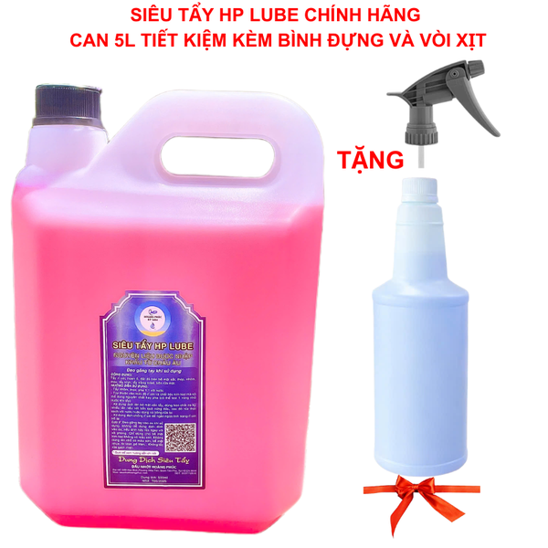 Dung Dịch Siêu Tẩy, Tẩy Rửa Lốc Máy, Tẩy Rỉ Sét HP LUBE Can Lớn 5L