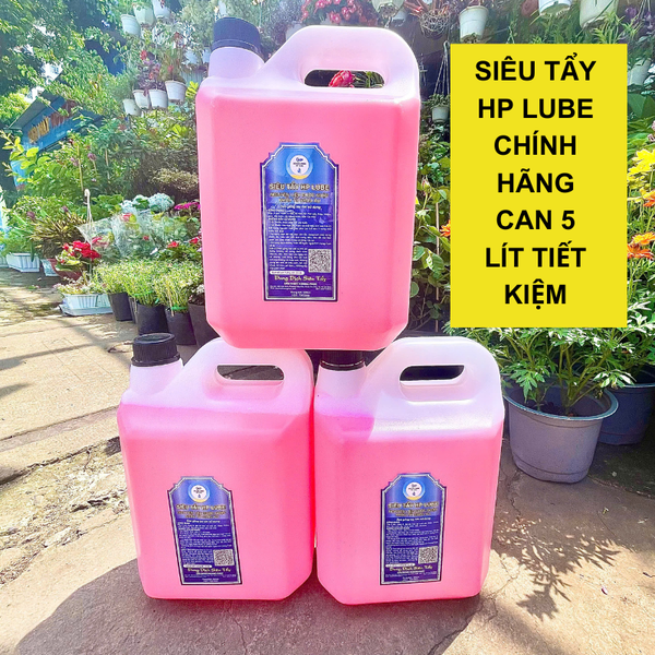 Dung Dịch Siêu Tẩy, Tẩy Rửa Lốc Máy, Tẩy Rỉ Sét HP LUBE Can Lớn 5L