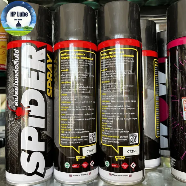 Chai Xịt Dưỡng sên SPIDER Dạng Tơ Nhện 600ml Chính Hãng