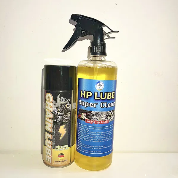 Chai HP Lube Super Clean 1L Rửa Full Xe, Vệ Sinh Nhông Sên Dĩa, Lốc Máy, Dàn Áo