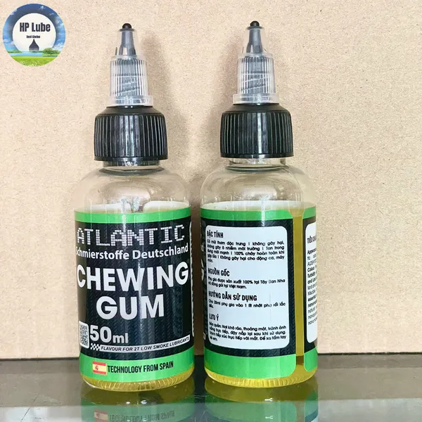 Tinh Dầu Nhớt Thơm Xe 2 Thì 2T ATLANTIC Mùi CHEWING GUM Chai 50ML